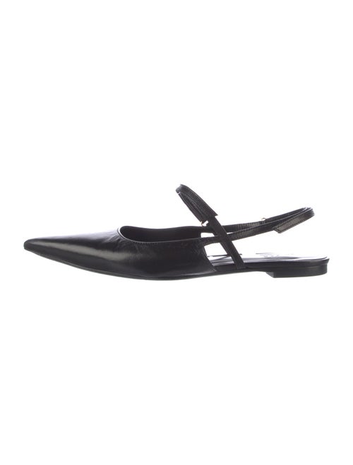 By Far Leather Slingback Flats