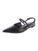 By Far Leather Slingback Flats
