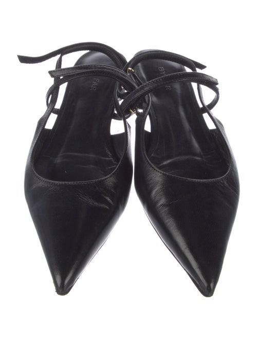 By Far Leather Slingback Flats