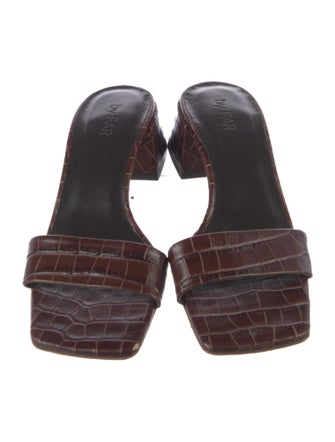 By Far Leather Slides