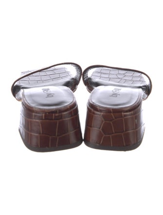 By Far Leather Slides