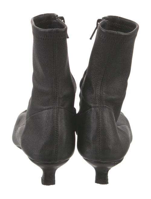 By Far Leather Colorblock Pattern Sock Boots