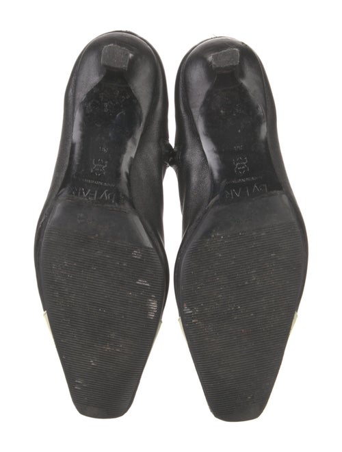 By Far Leather Colorblock Pattern Sock Boots