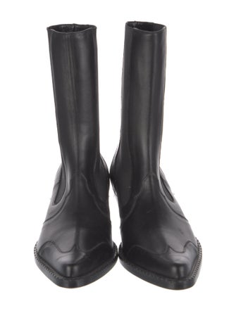 By Far Leather Western Boots