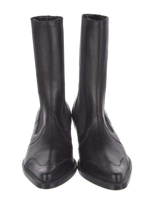 By Far Leather Western Boots