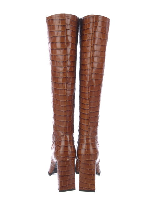 By Far Embossed Leather Boots