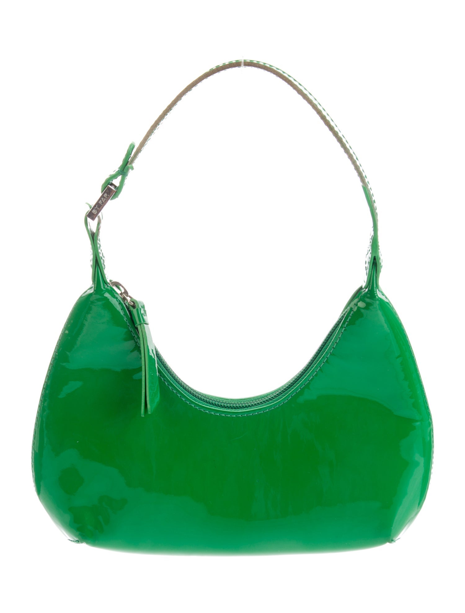 By Far Patent Leather Top Handle Bag