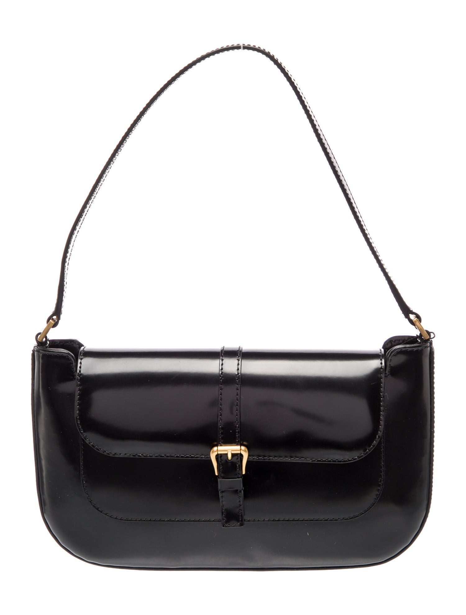 By Far Patent Leather Shoulder Bag