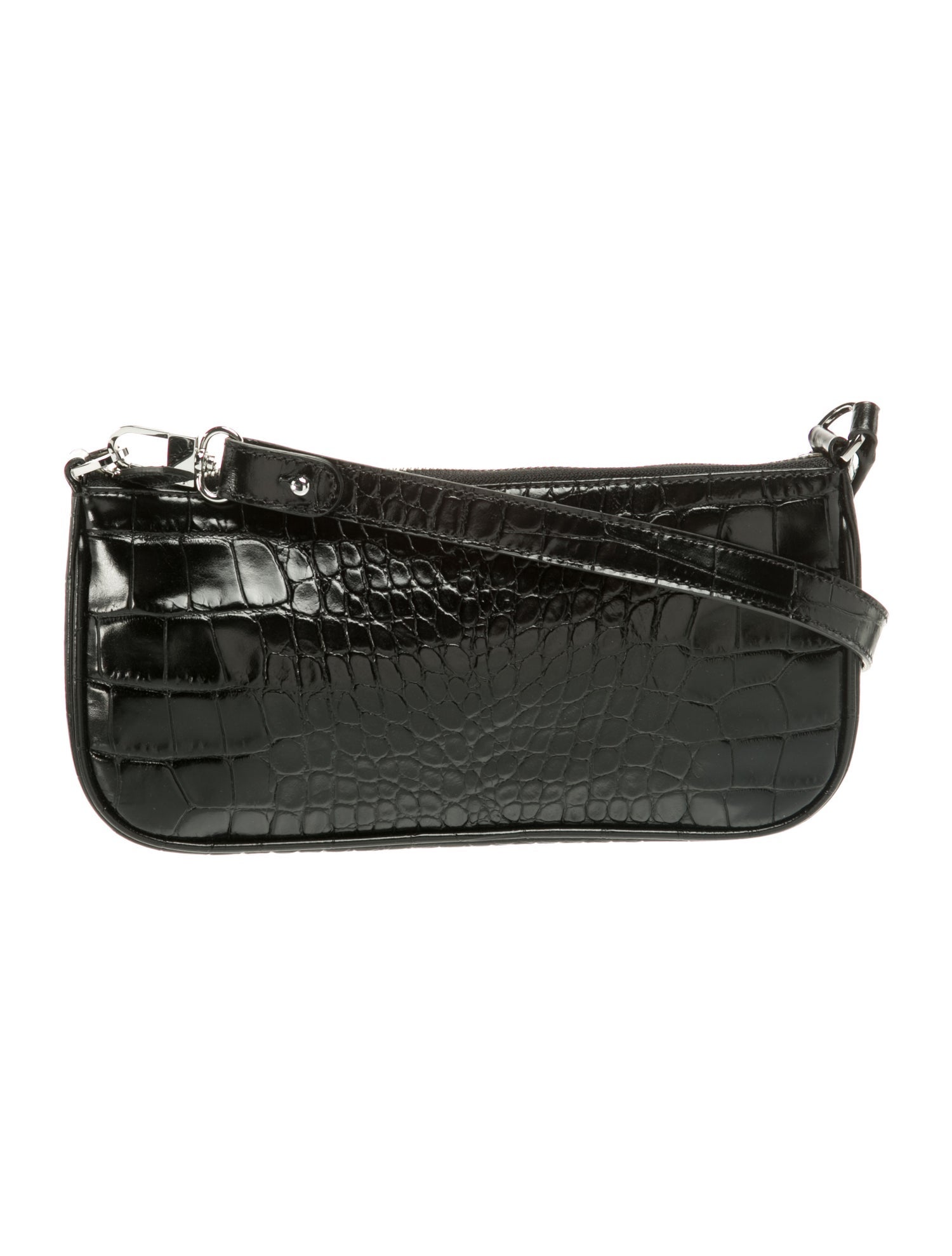By Far Embossed Leather Shoulder Bag