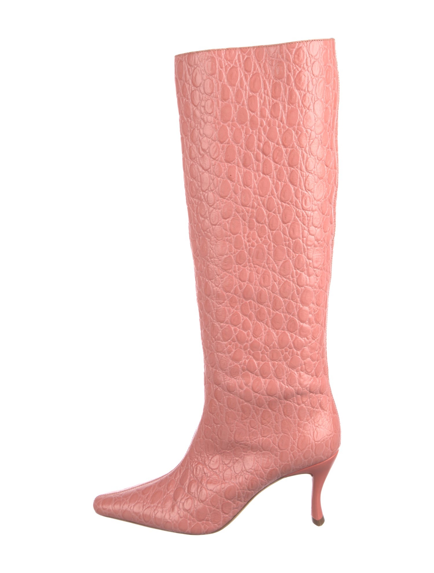 By Far Embossed Leather Boots