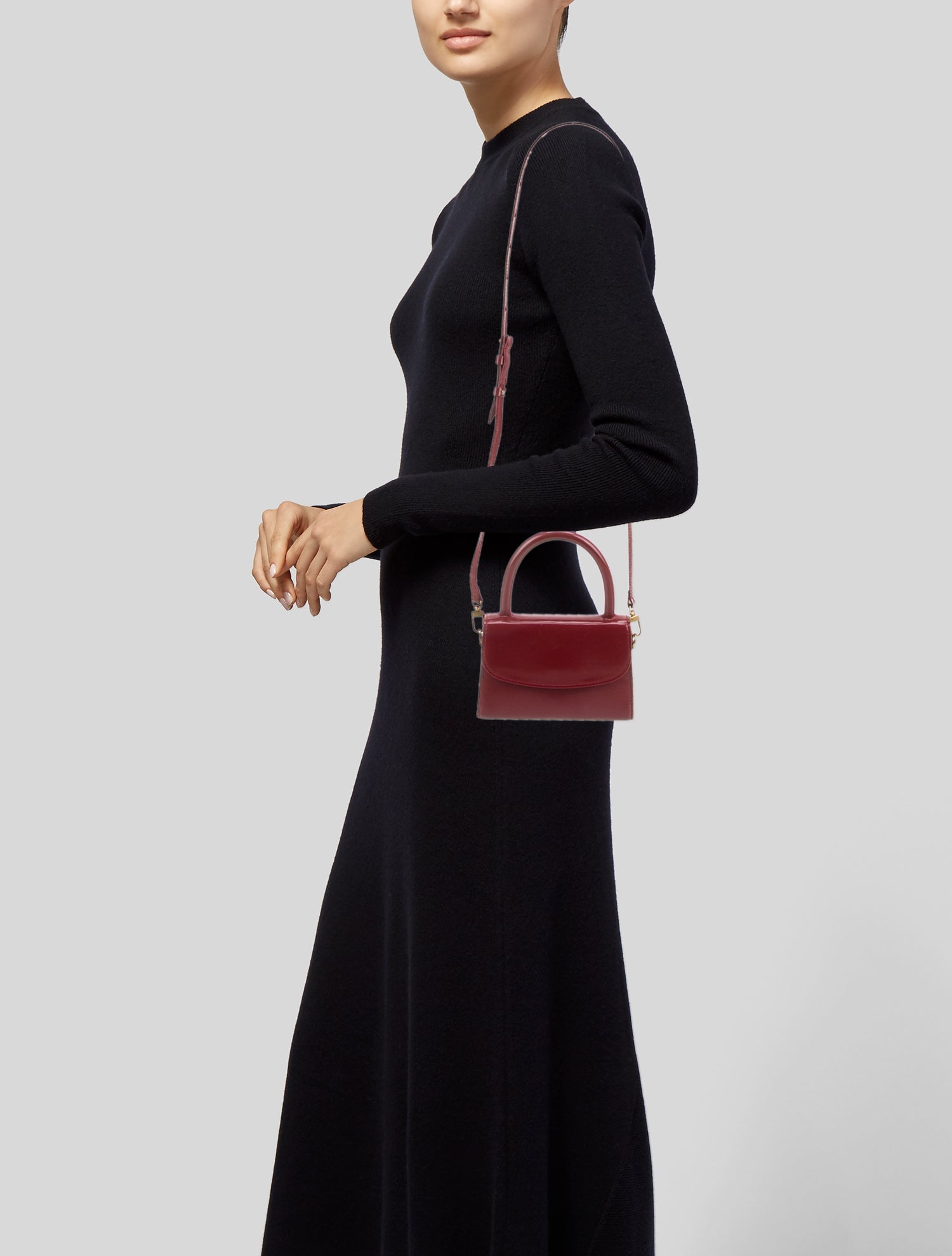 By Far Patent Leather Crossbody Bag