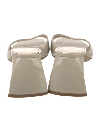 By Far Patent Leather Slides