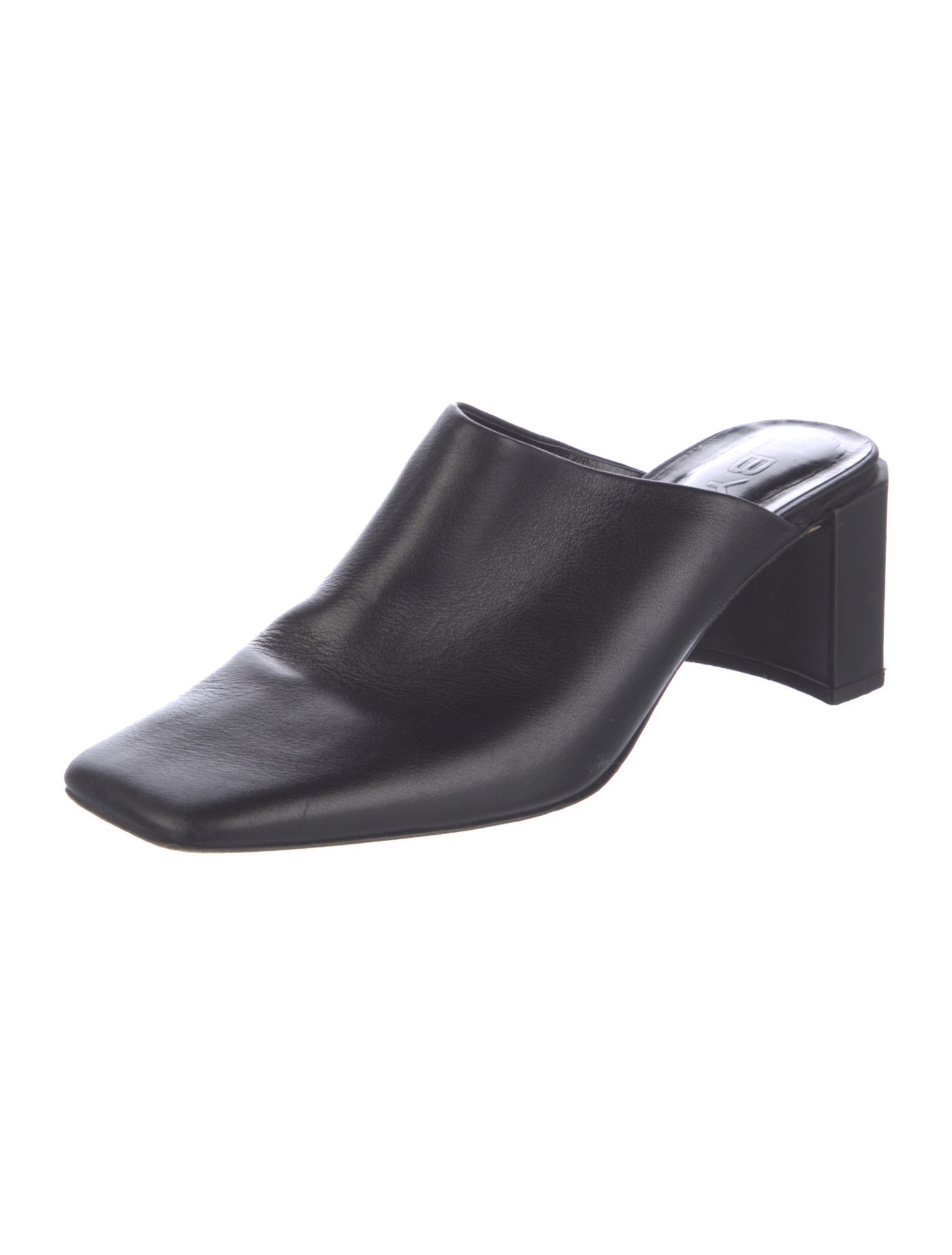 By Far Leather Mules