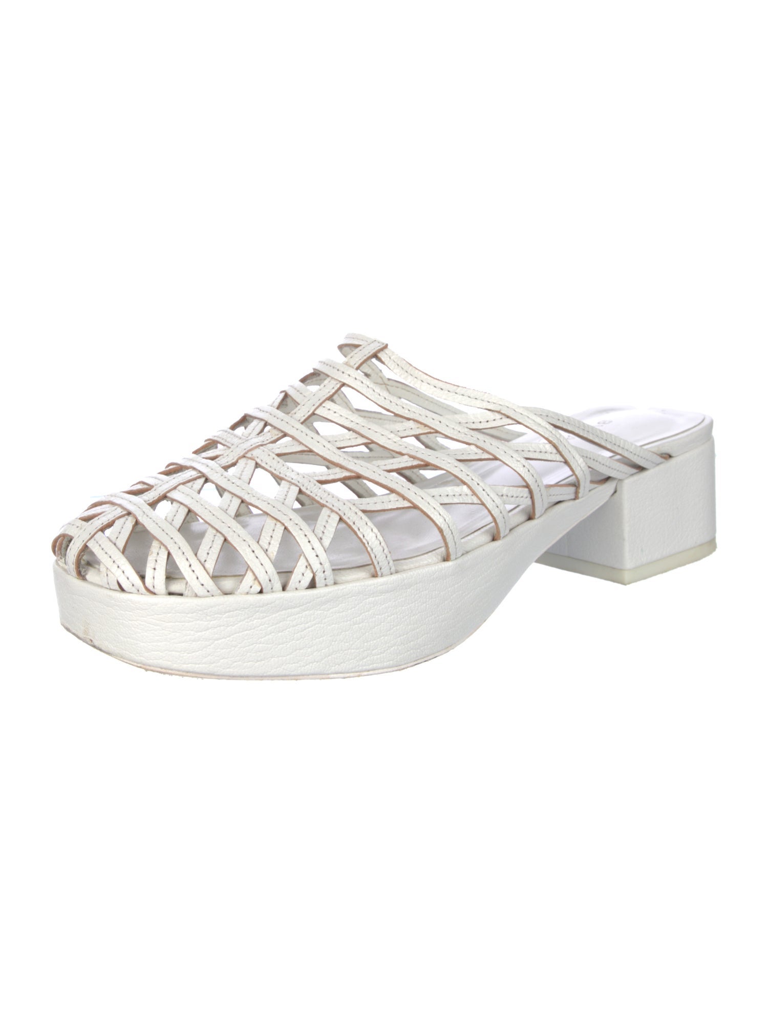 By Far Leather Mules