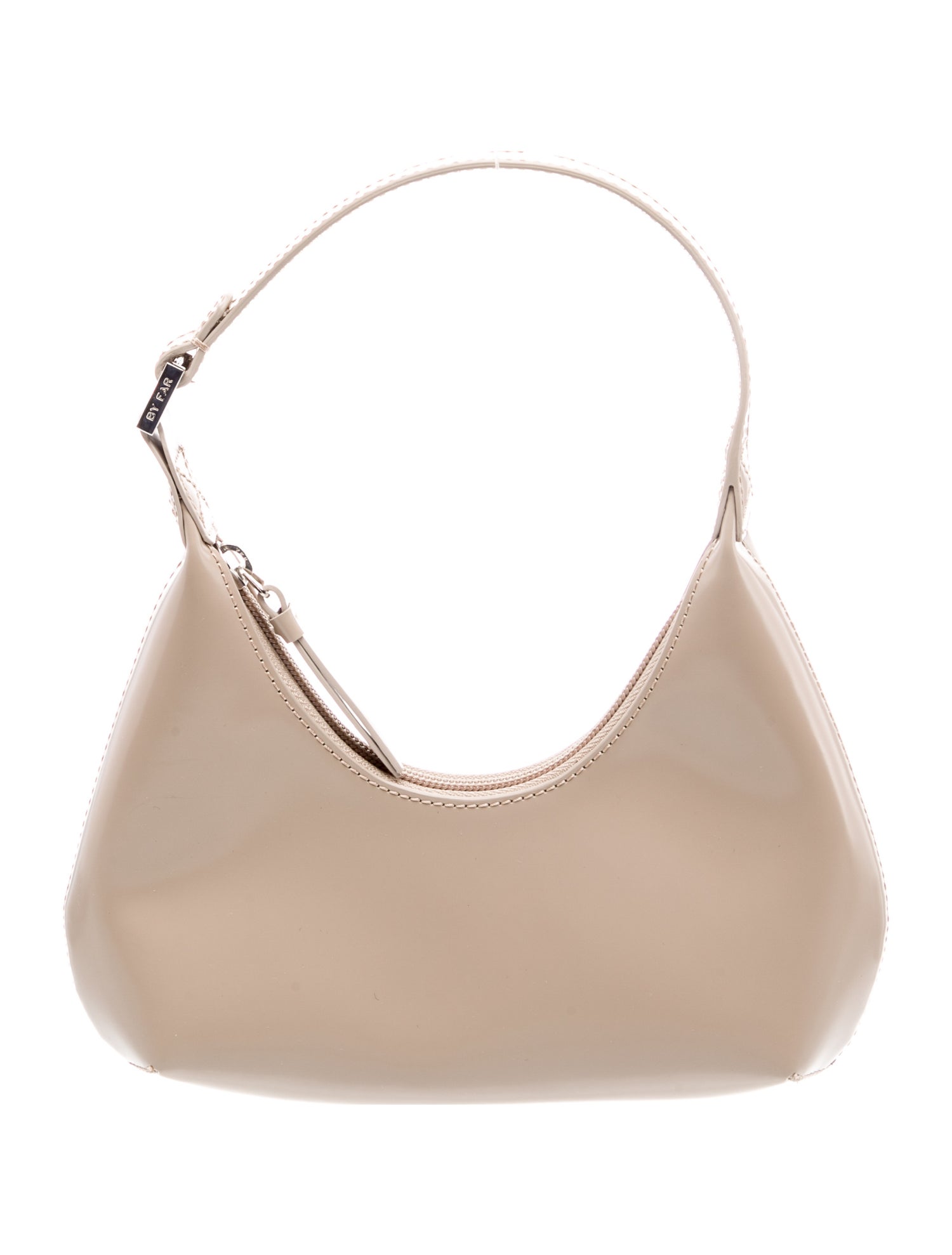 By Far Patent Leather Top Handle Bag
