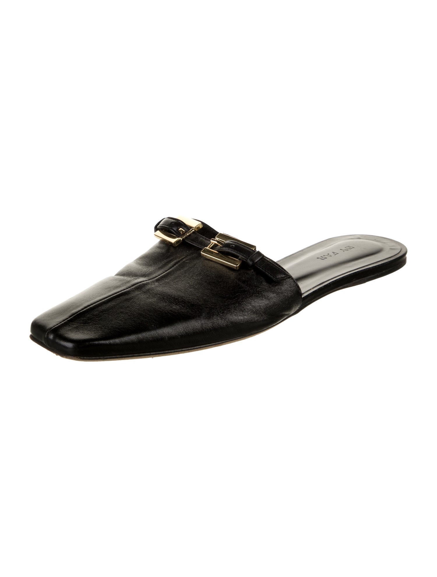 By Far Leather Mules