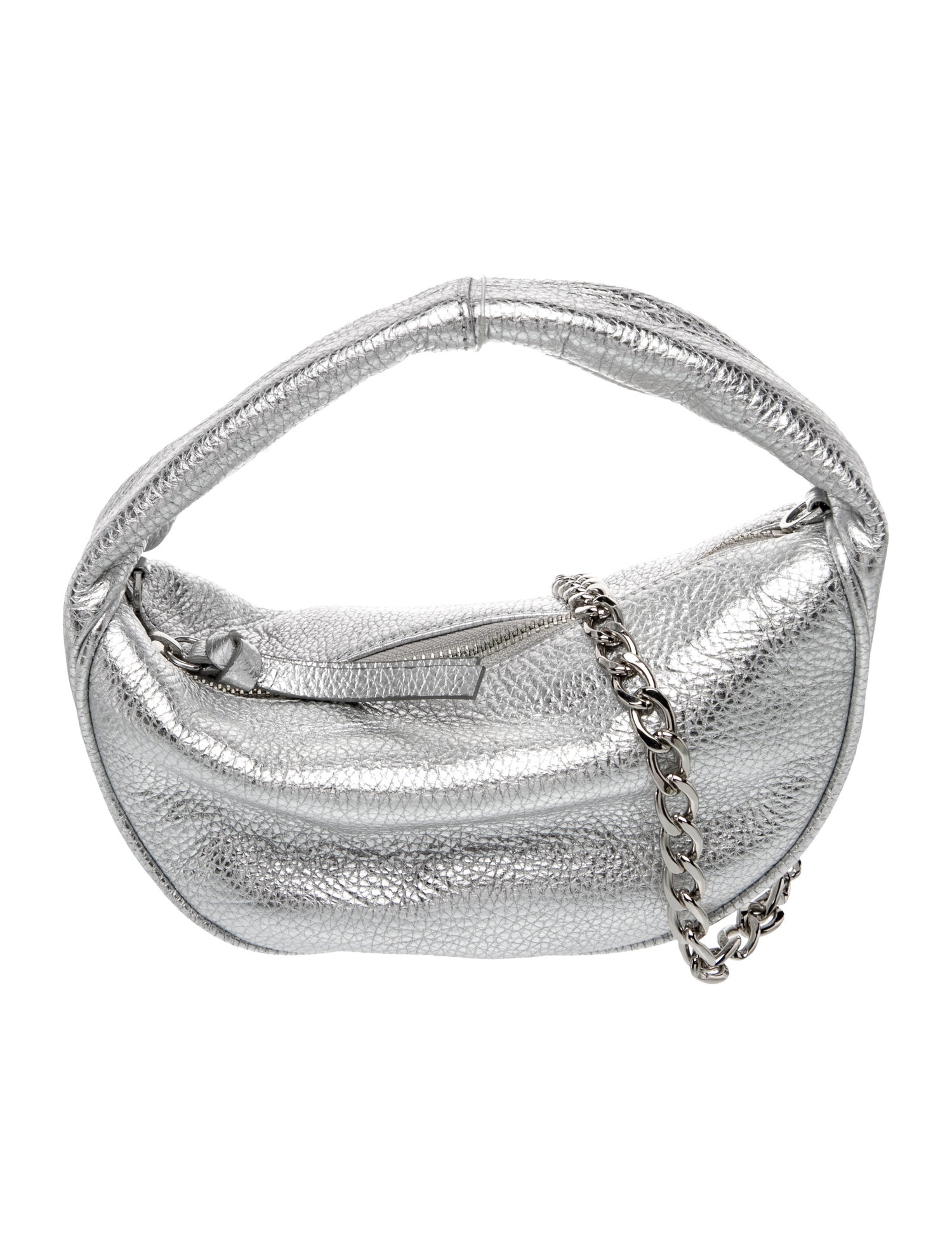 By Far Leather Top Handle Bag