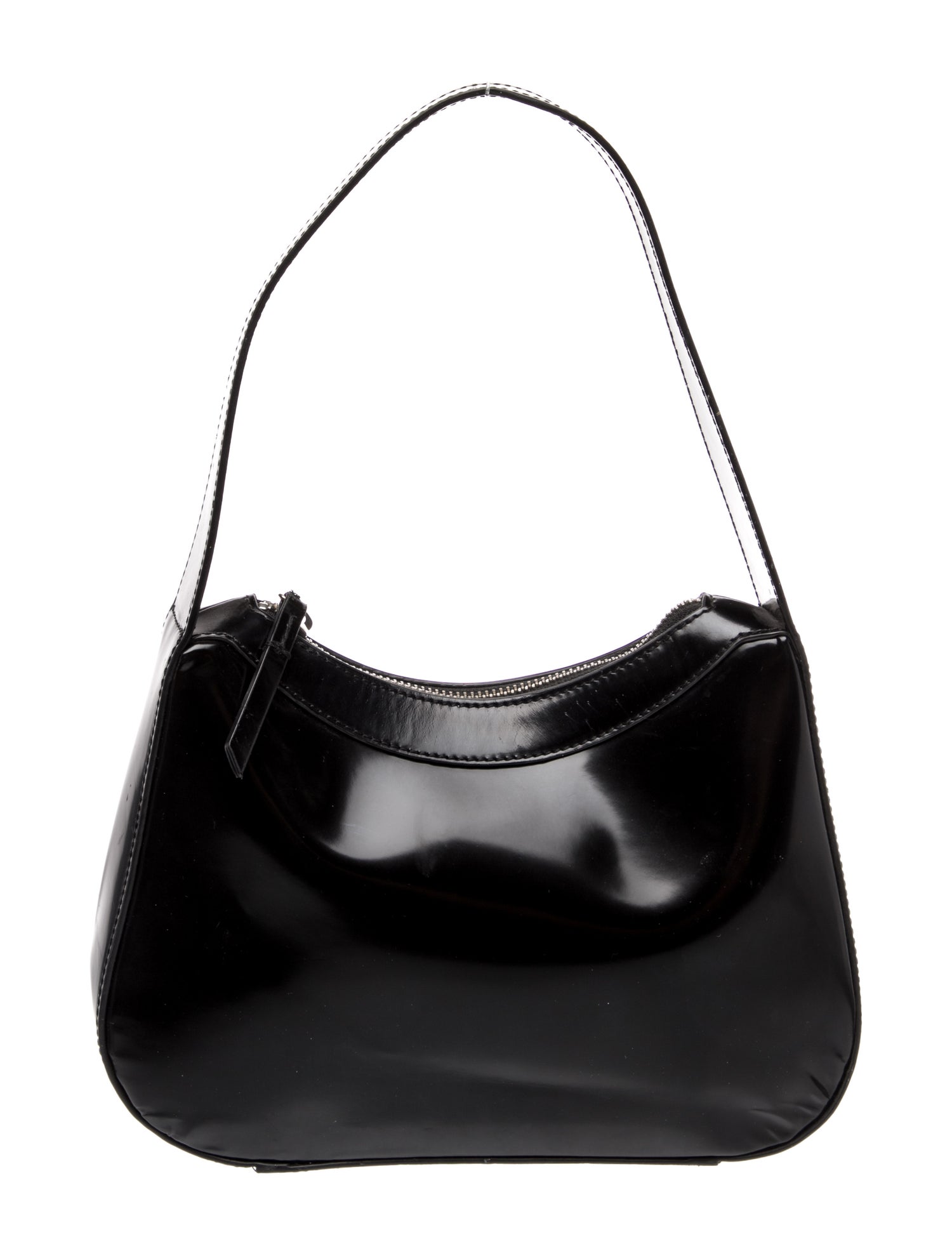 By Far Patent Leather Shoulder Bag
