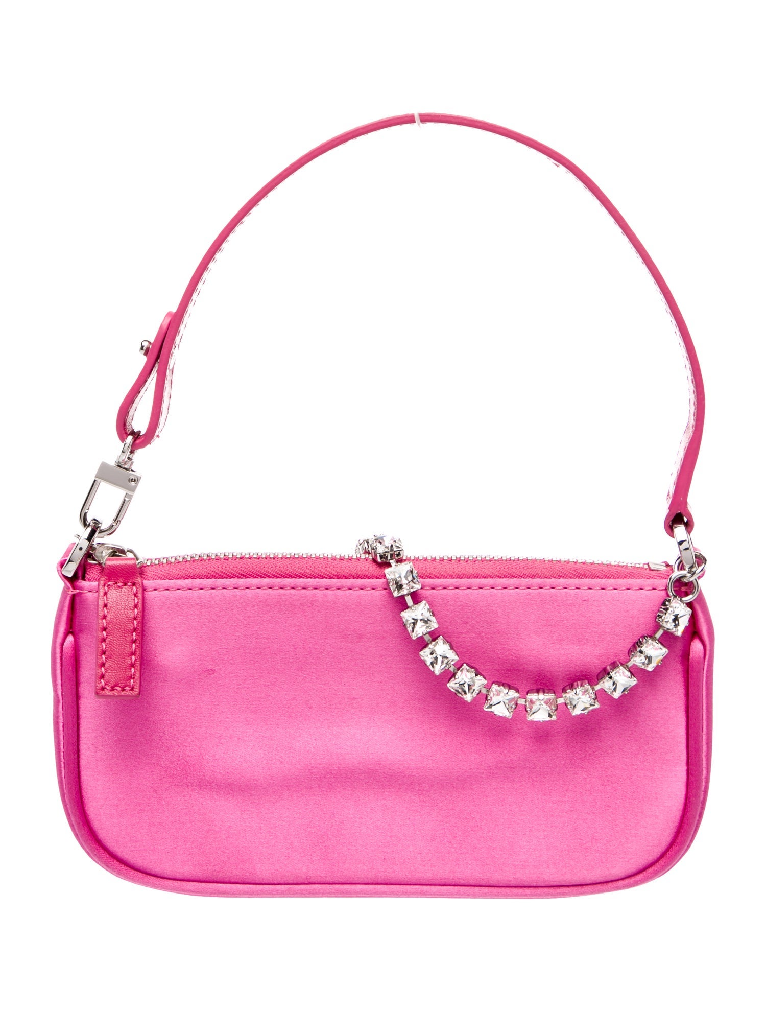 By Far Satin Top Handle Bag