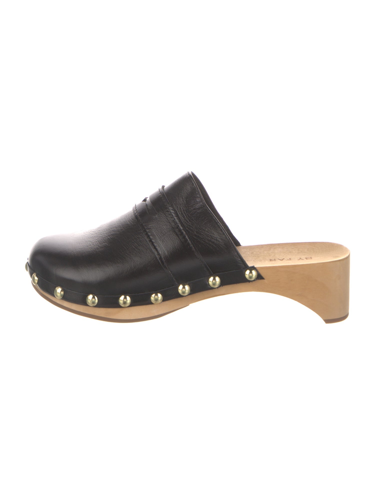 By Far Leather Mules