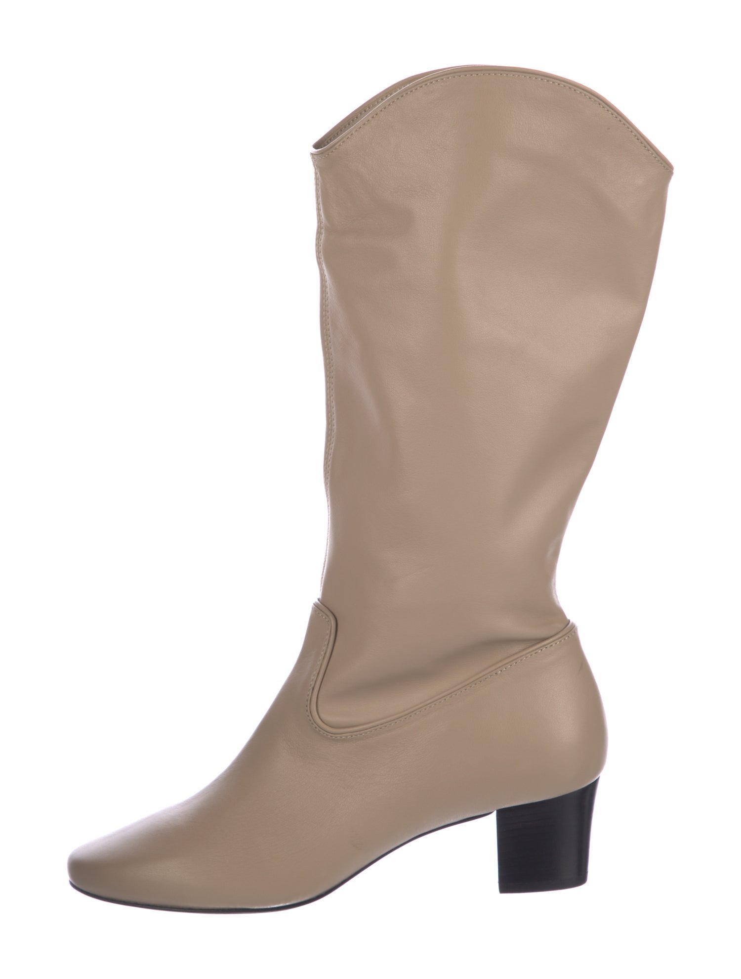 By Far Leather Western Boots