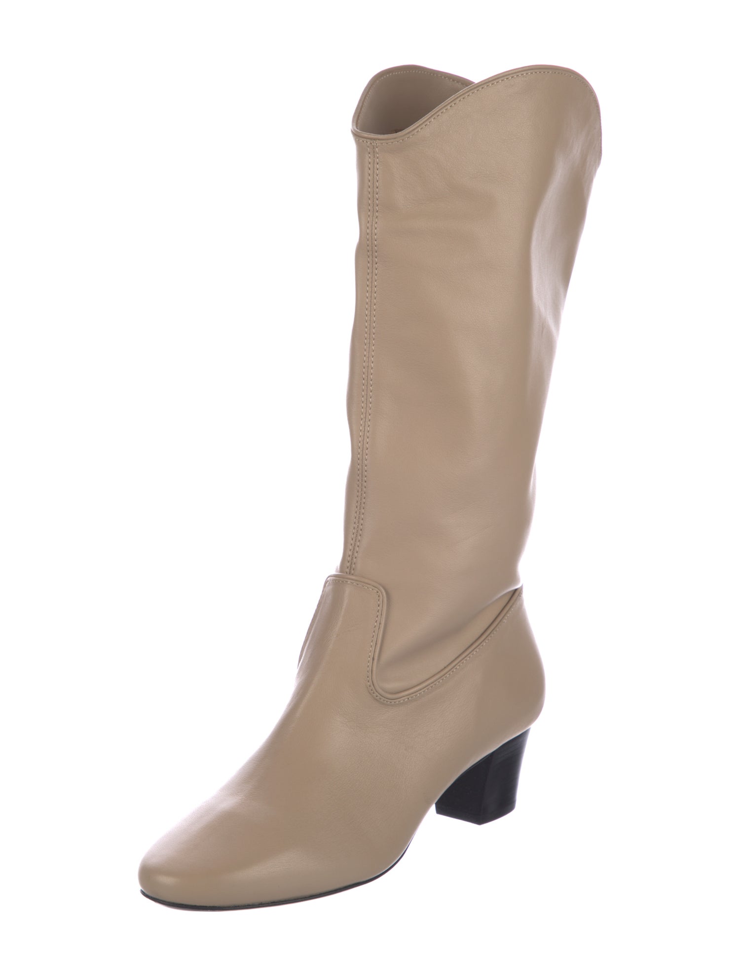 By Far Leather Western Boots