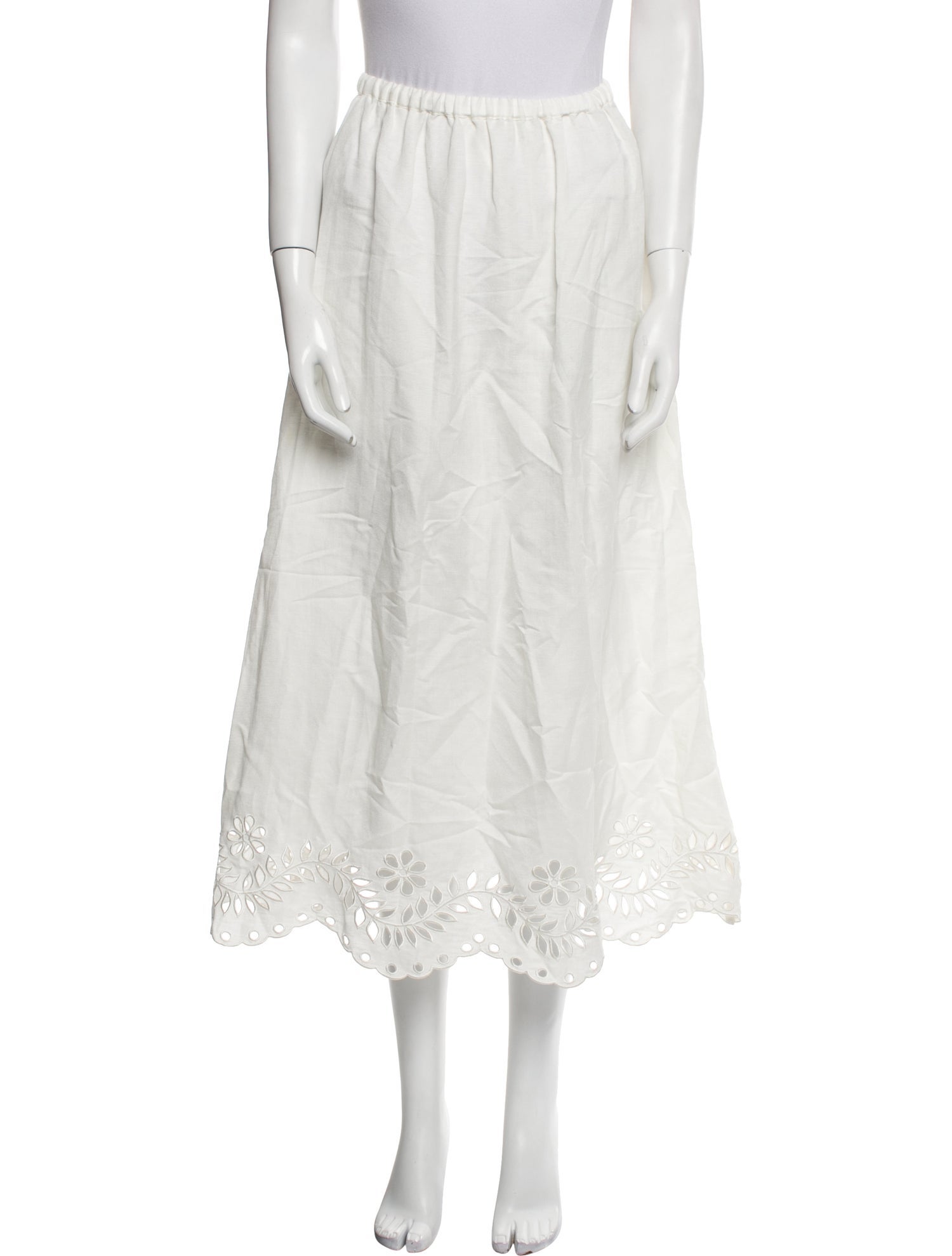 By Malina Linen Midi Length Skirt