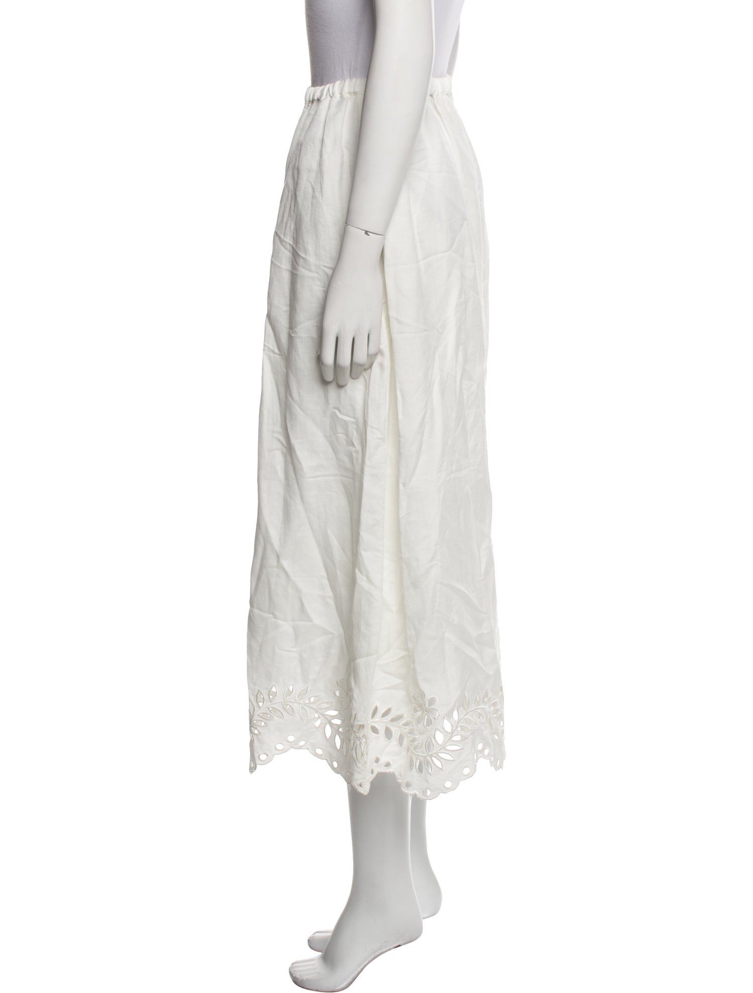 By Malina Linen Midi Length Skirt