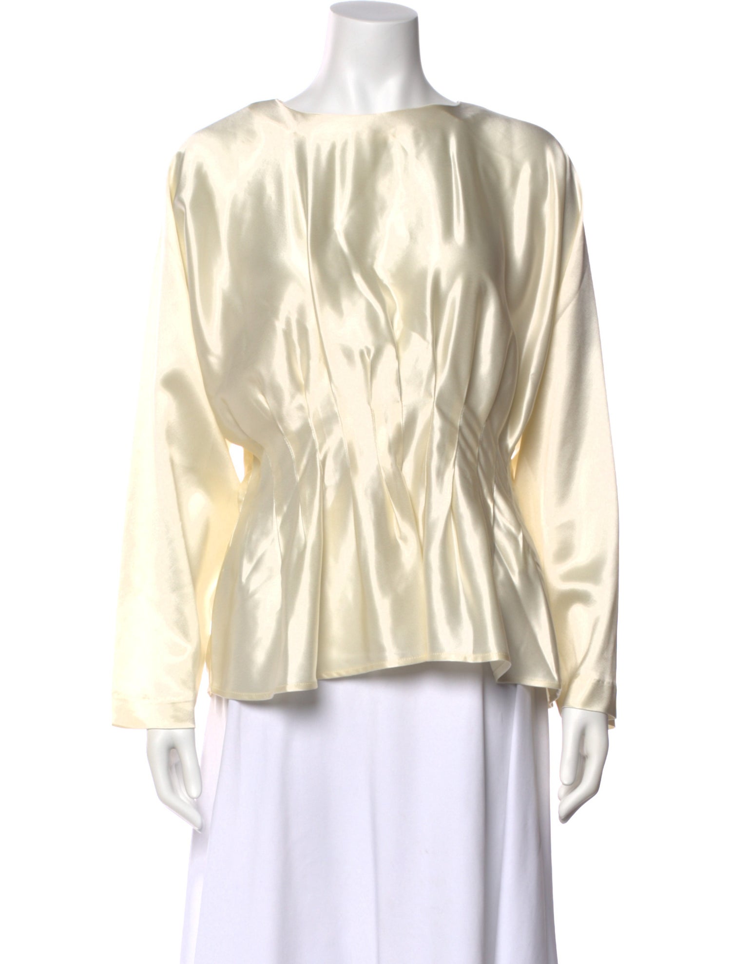 By Malina Bateau Neckline Long Sleeve Blouse w/ Tags