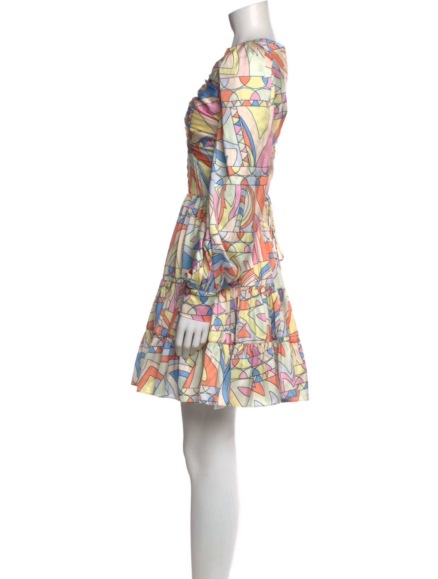 By Malina Printed Mini Dress