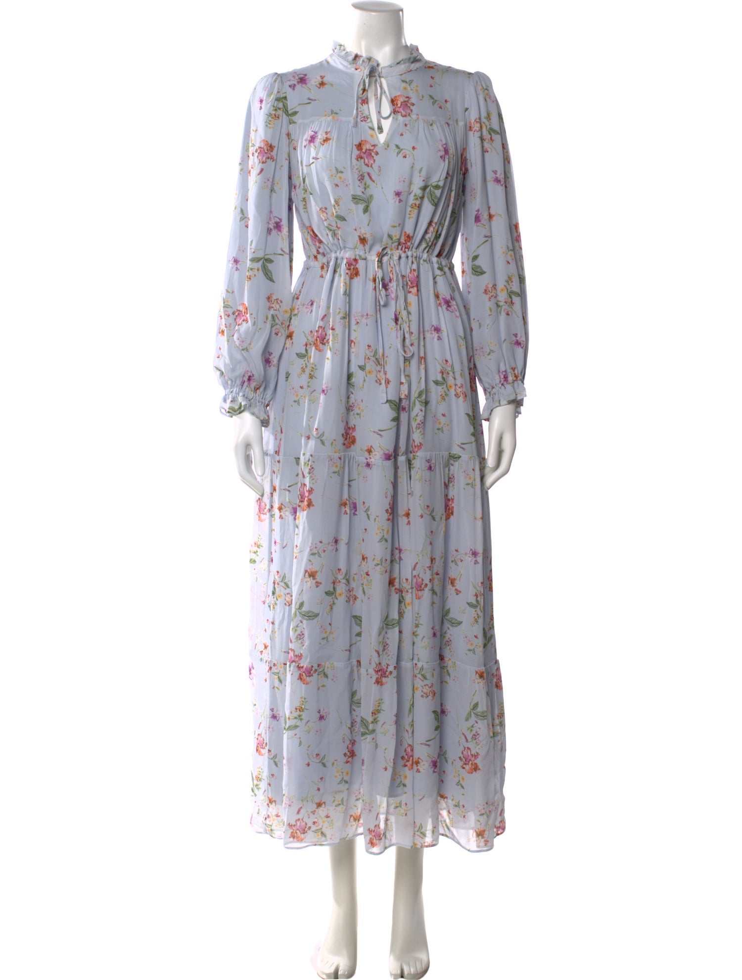 By Malina Floral Print Long Dress