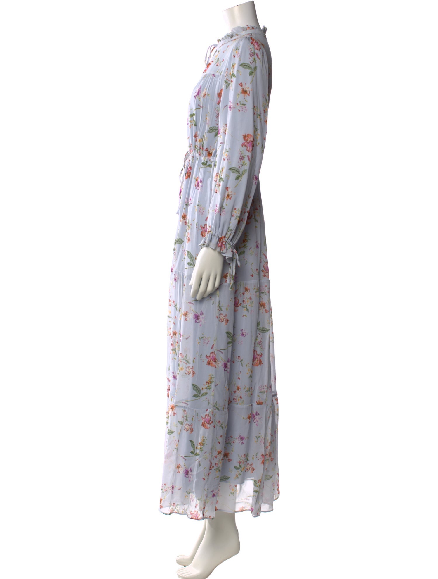 By Malina Floral Print Long Dress