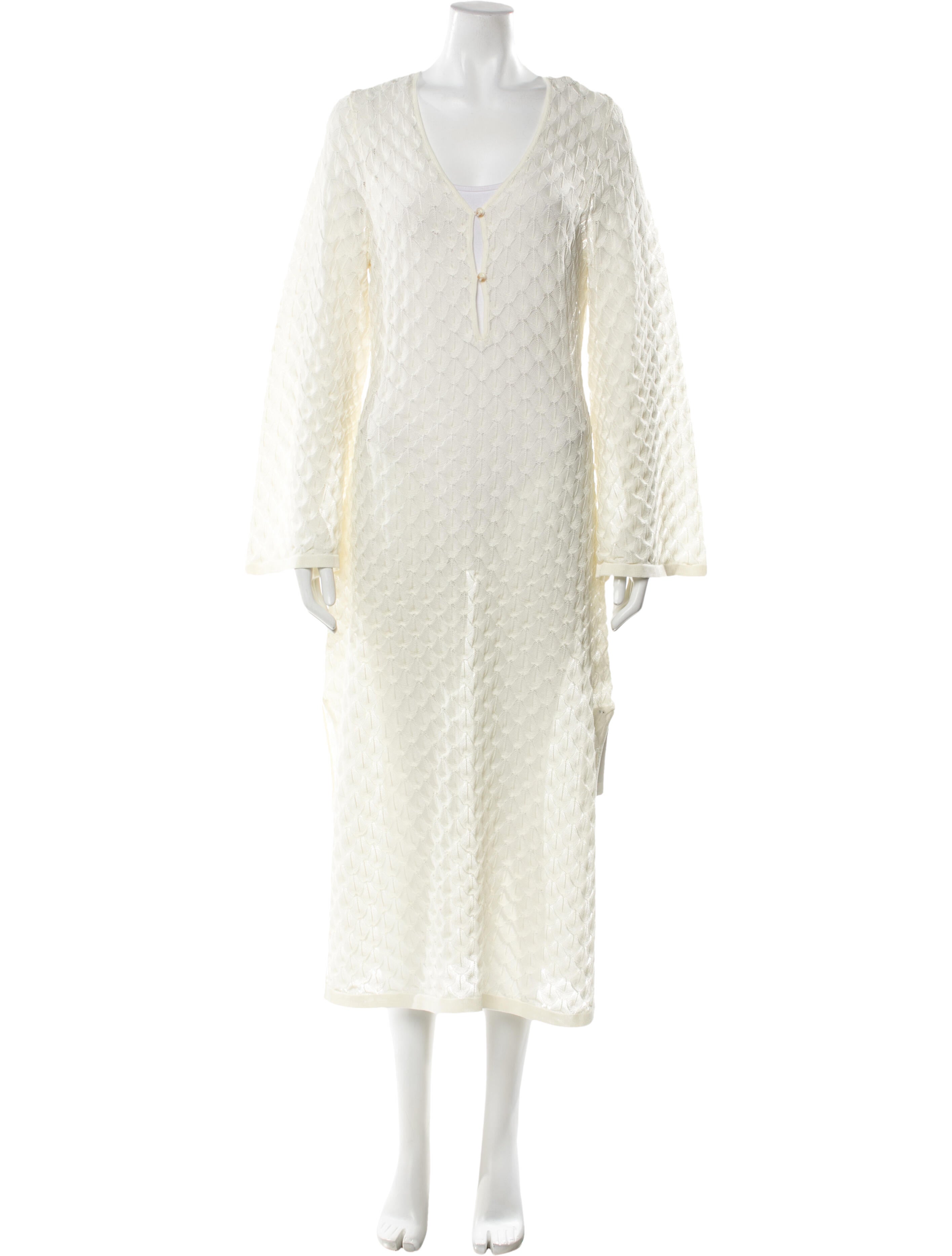 By Malina V-Neck Midi Length Dress