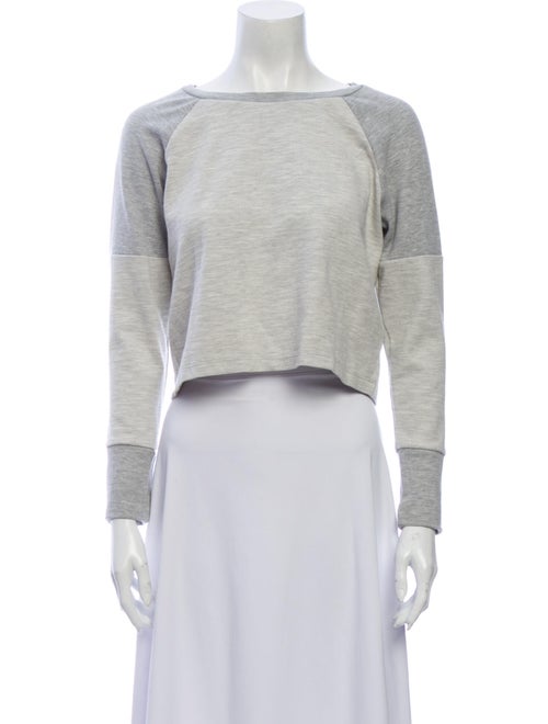 Beyond Yoga Colorblock Pattern Bateau Neckline Cro