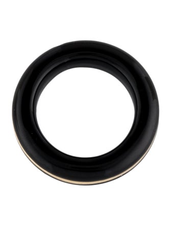 By Pariah 14K Onyx Essential Stacking Ring