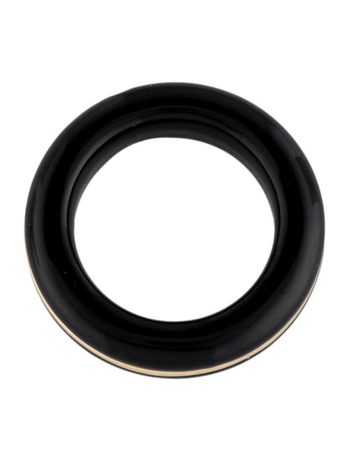 By Pariah 14K Onyx Essential Stacking Ring