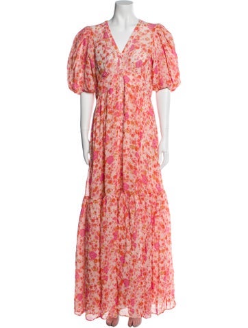 byTiMo Dresses Floral Print Long Dress M