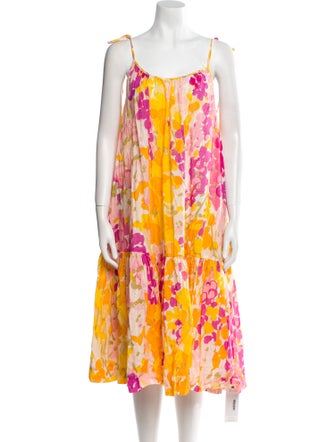 byTiMo Floral Print Knee-Length Dress