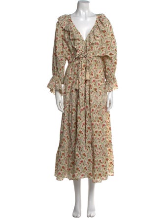 byTiMo Floral Print Midi Length Dress