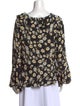byTiMo Floral Print Scoop Neck Blouse