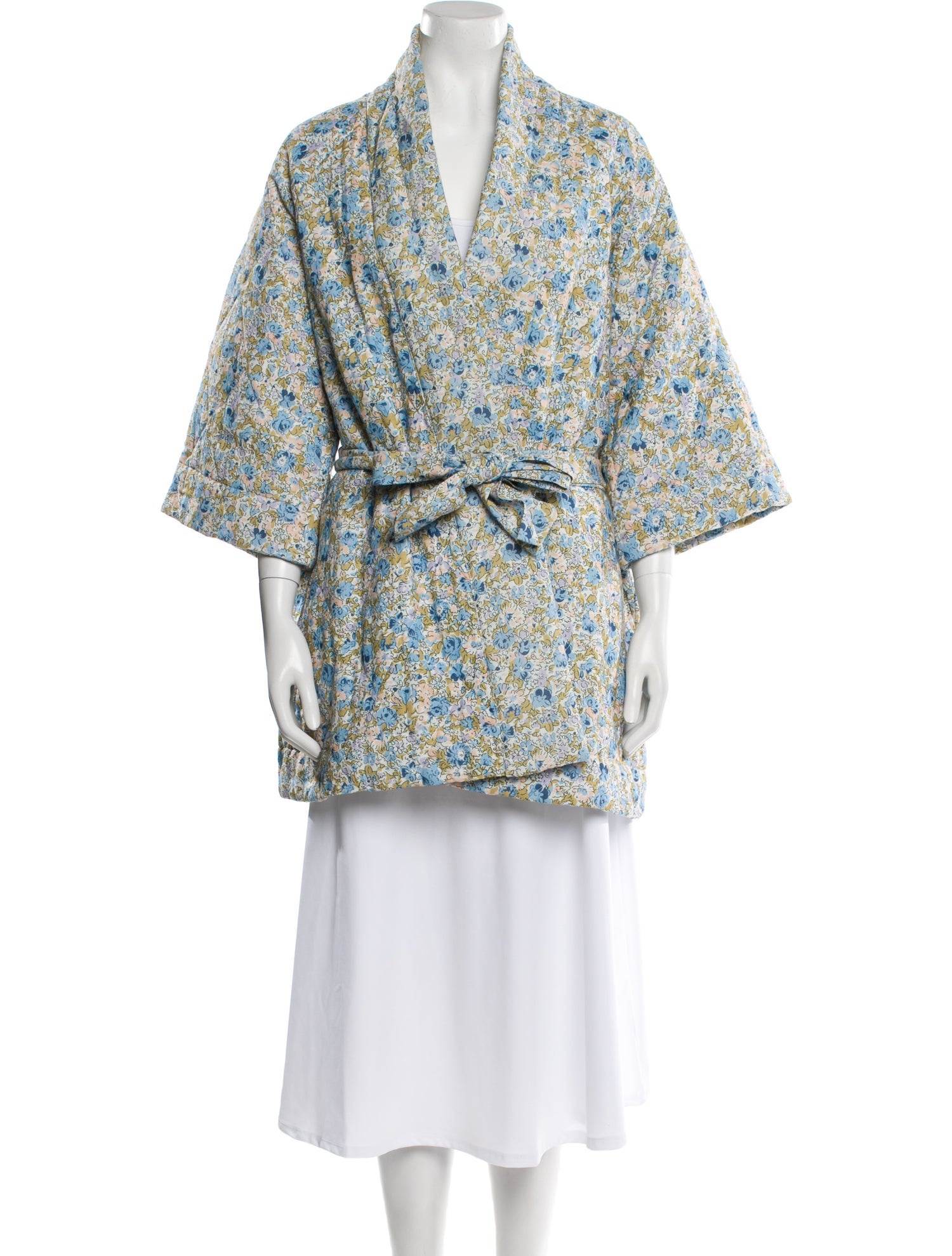 byTiMo Linen Floral Print Jacket