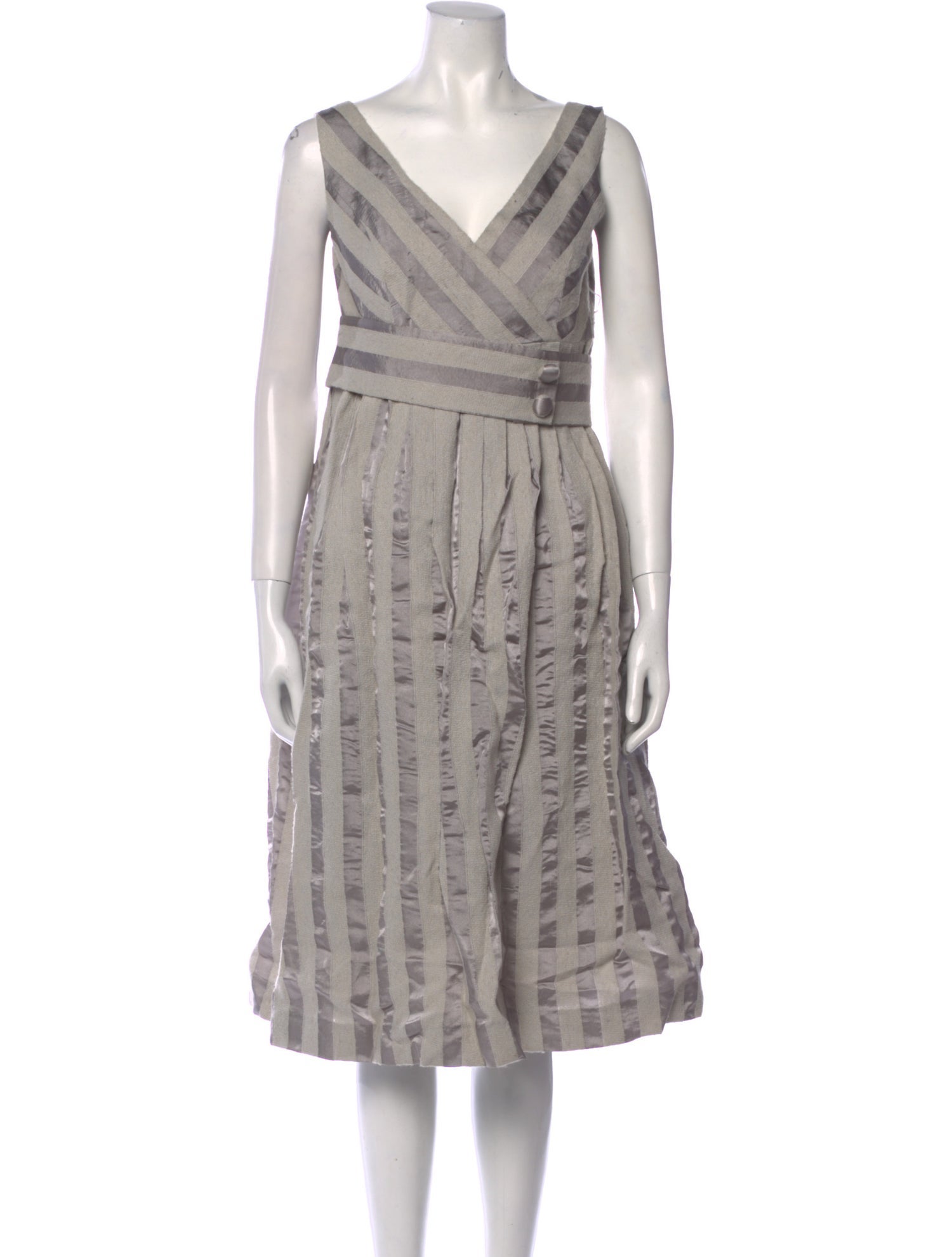 Barbara Tfank Printed Knee-Length Dress