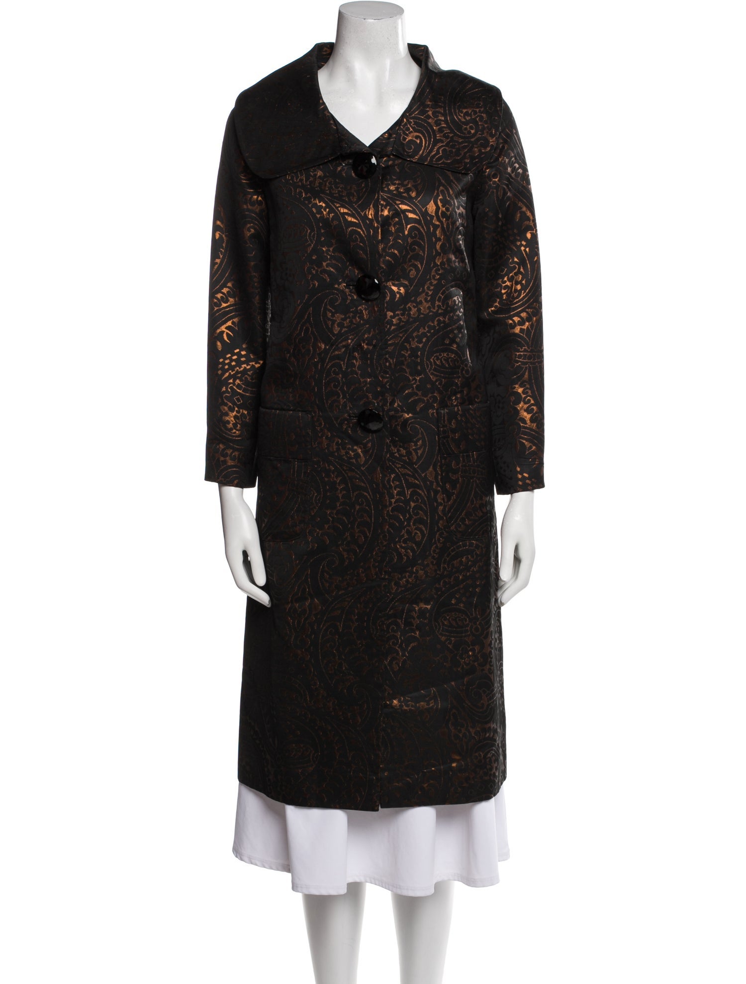 Barbara Tfank Floral Print Coat
