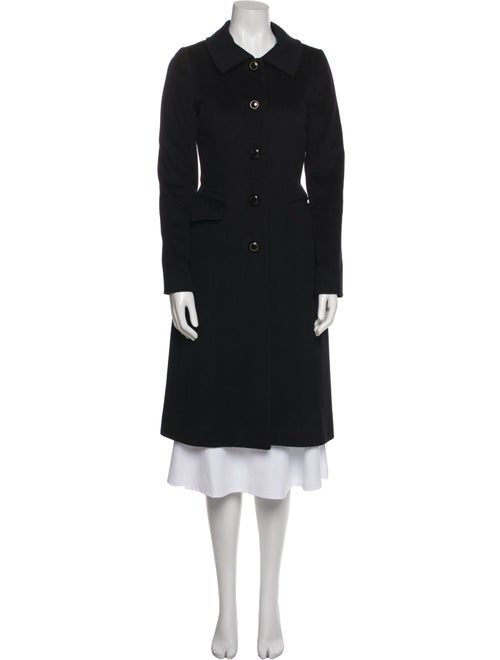 Barbara Tfank Wool Printed Trench Coat