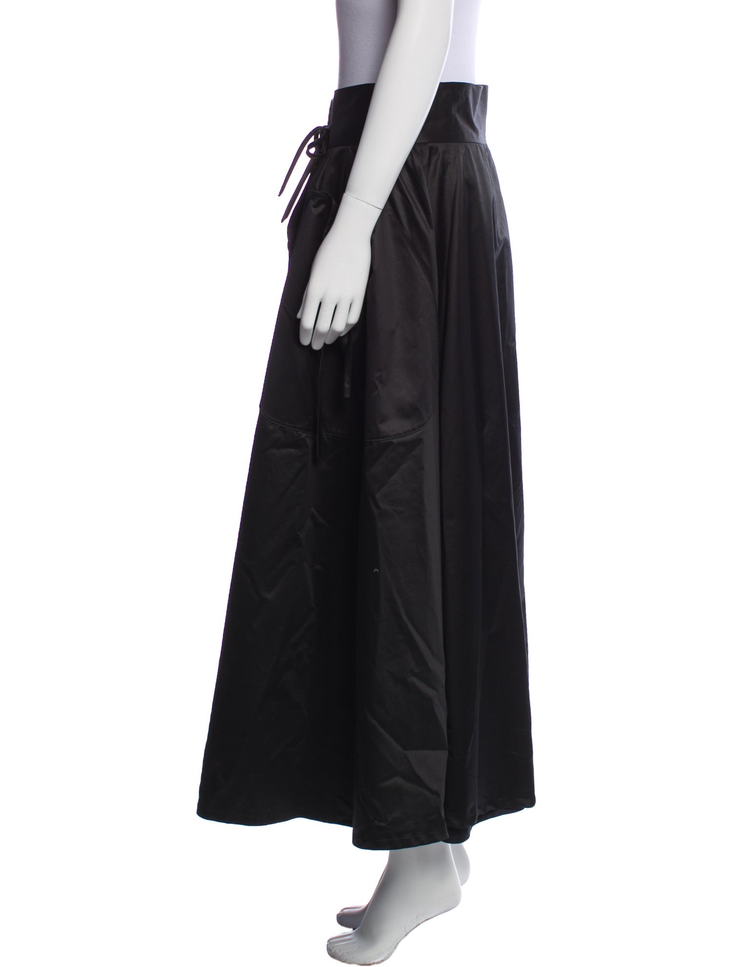 Barbara Tfank Pleated Accents Long Skirt