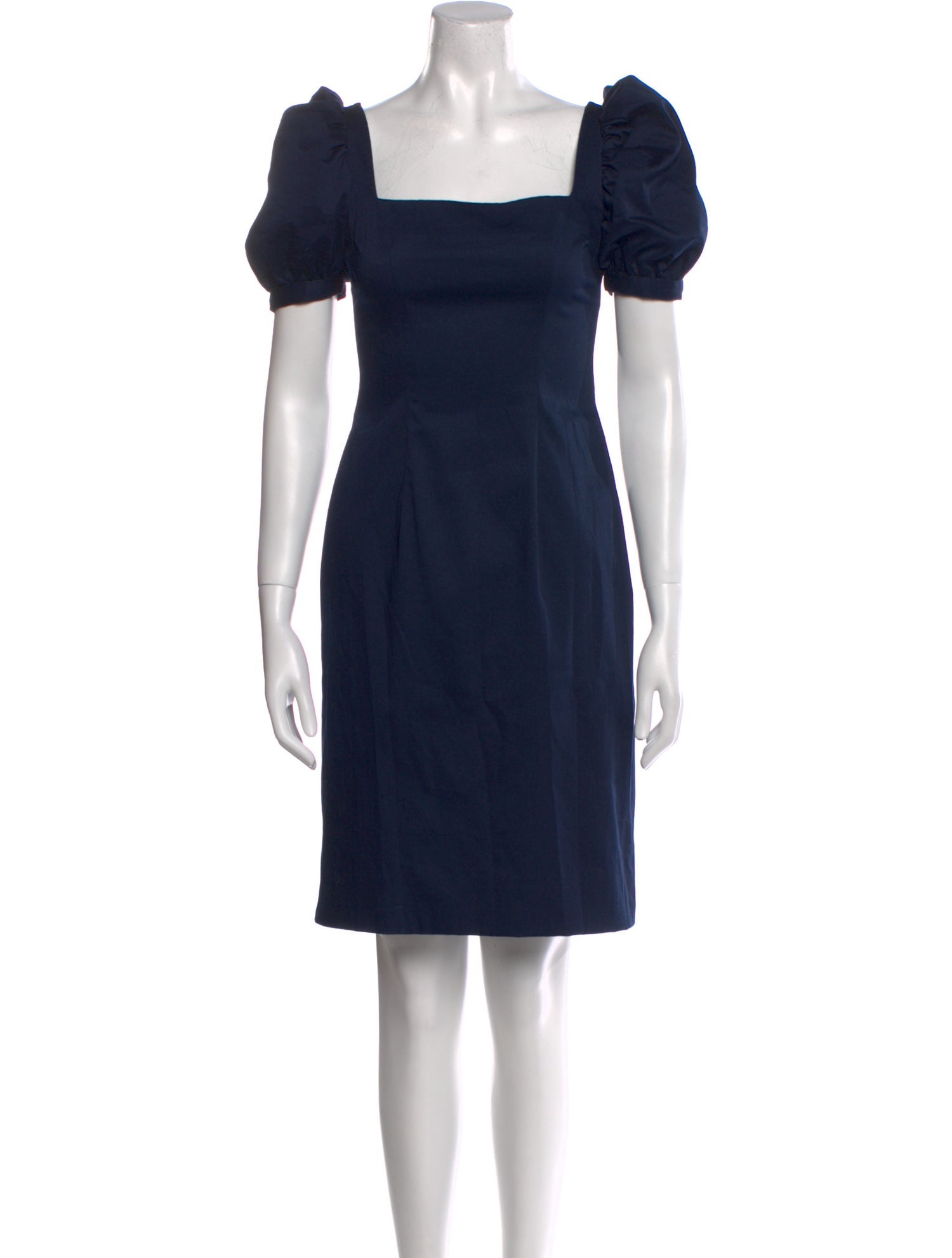 Barbara Tfank Square Neckline Mini Dress