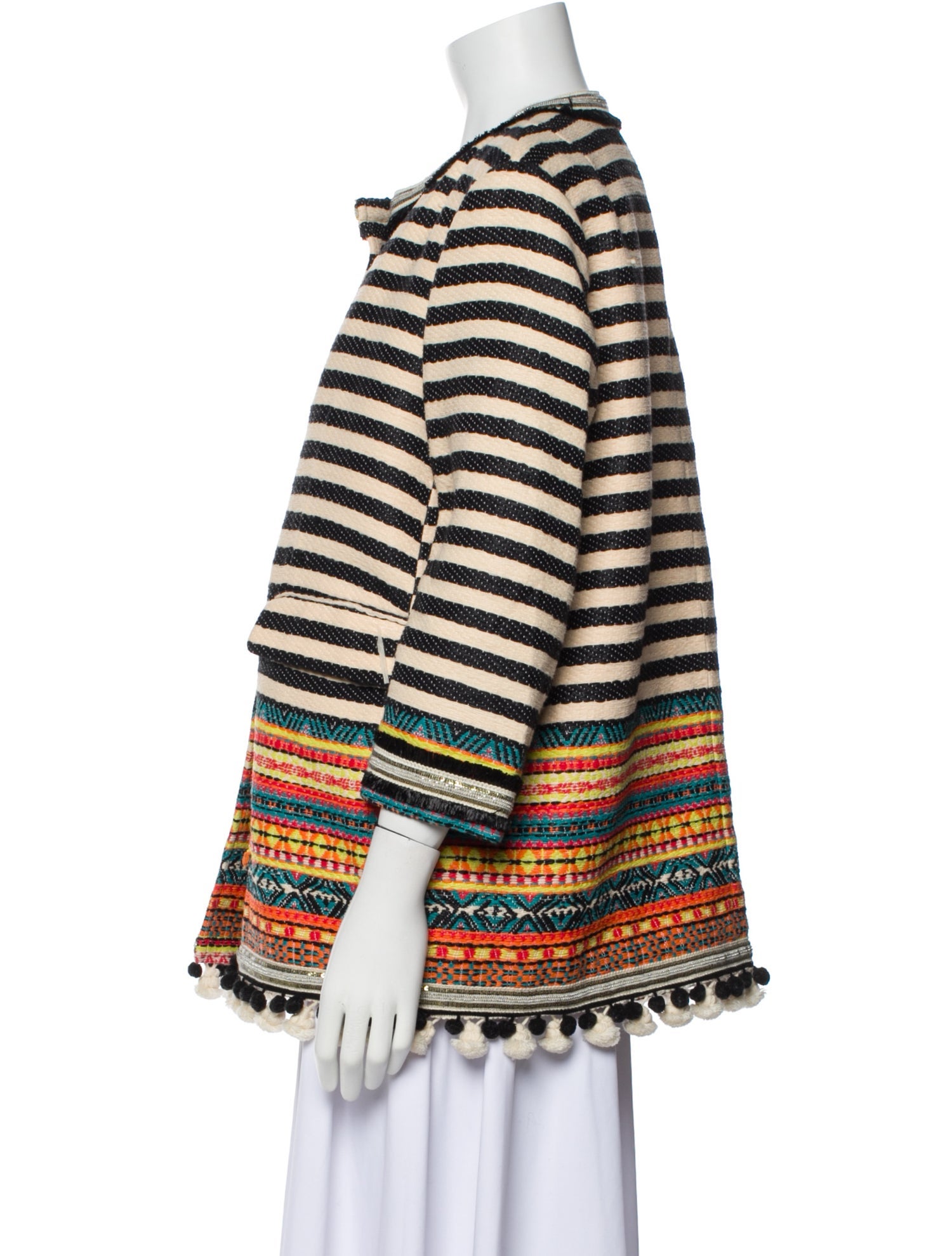 Bazar Deluxe Striped Evening Jacket