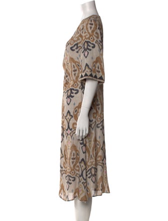 Bazar Deluxe Printed Midi Length Dress