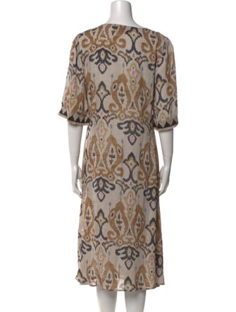 Bazar Deluxe Printed Midi Length Dress