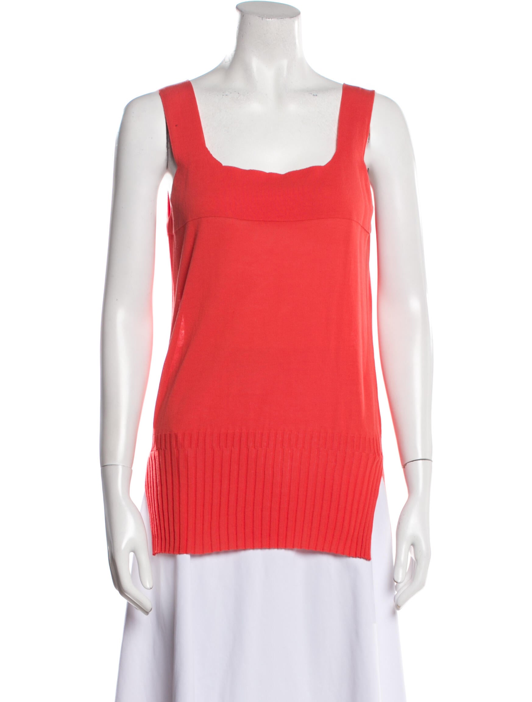 Cividini Square Neckline Sleeveless Top